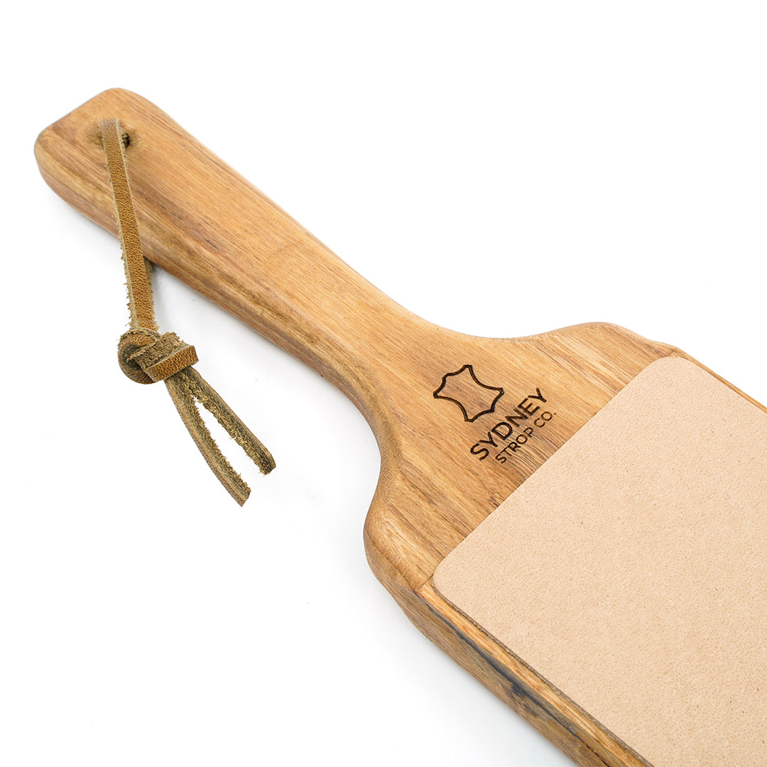 Sydney Strop Co.                  Double-Sided Paddle Strop Kangaroo Leather